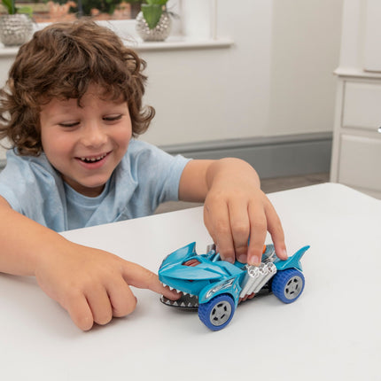 Teamsterz Mighty Machine Shark Car With Light And Sound, 12,5 Cm