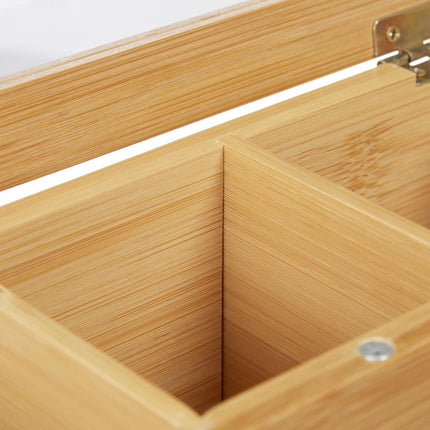 Teask in bamboo 6 compartments