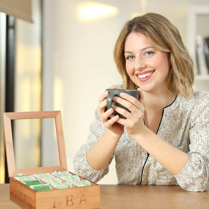 Teask in bamboo 9 compartments