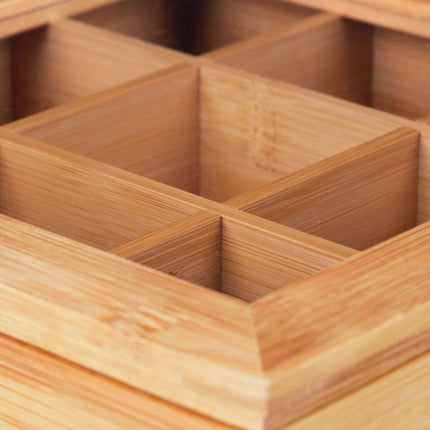 Teask in bamboo 9 compartments