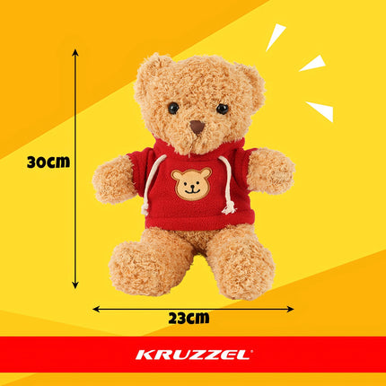Teddybär 30 cm, weiches Plüschtier für Kinder, Hellbraun