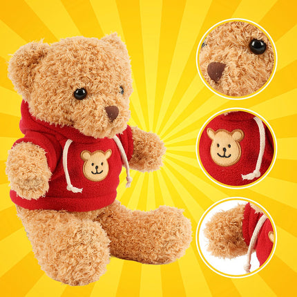 Teddybär 30 cm, weiches Plüschtier für Kinder, Hellbraun
