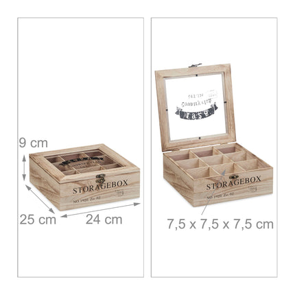 Tedosa en bois 9 compartiments