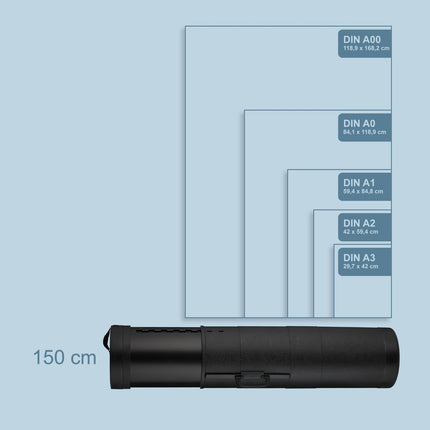 Telescopic Poster Roll with Handle and Strap