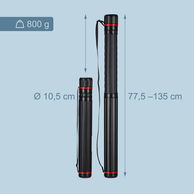 Telescopic Poster Tube with Adjustable Strap