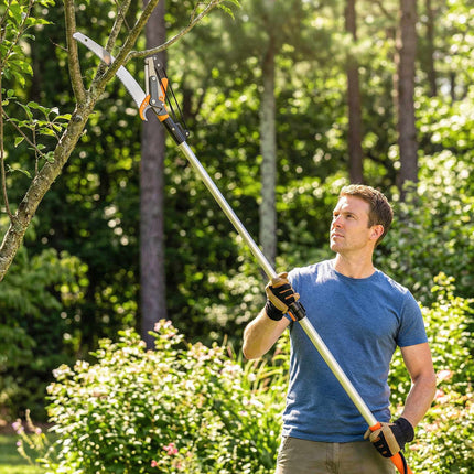 Telescopic Tree Pruner Saw, 135-199 cm, 65Mn Steel Blade