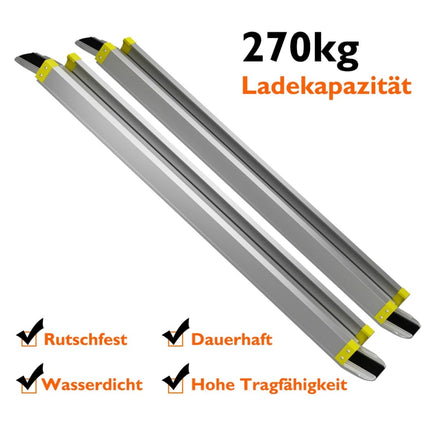 Teleskopická nájezdová rampa pro invalidní vozík, nosnost 270kg, 91,5-152,5cm