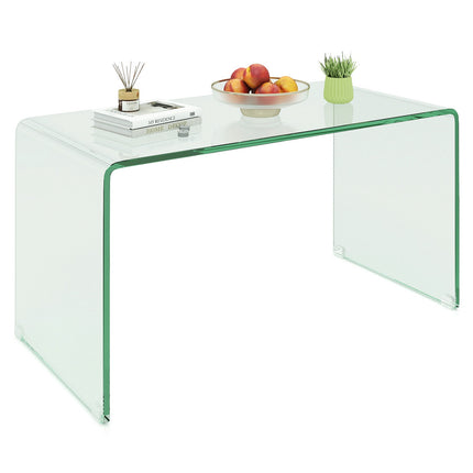 Salontafel in U-vorm van gehard glas – 81,5 x 42 x 40 cm