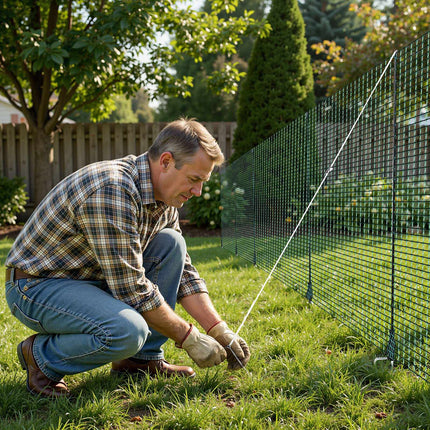 Temporary Mesh Fence Kit, 1.2 x 25 m, 15 Posts