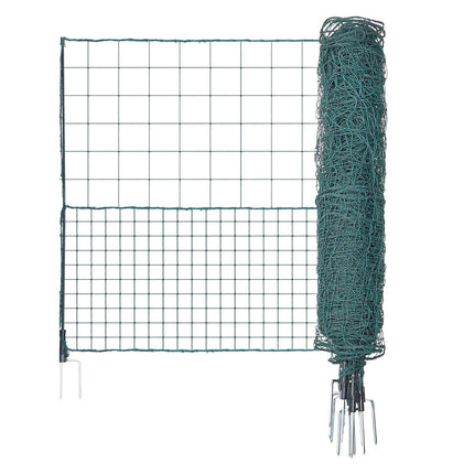Temporary Plastic Mesh Fence 1.25 x 25 m With Posts
