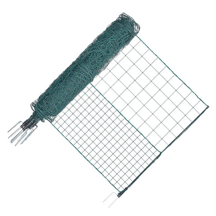 Temporary Plastic Mesh Fence 1.25 x 25 m With Posts