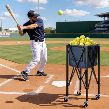 Tennis Ball Hopper Cart – 2-in-1 Pickleball, 150 Balls