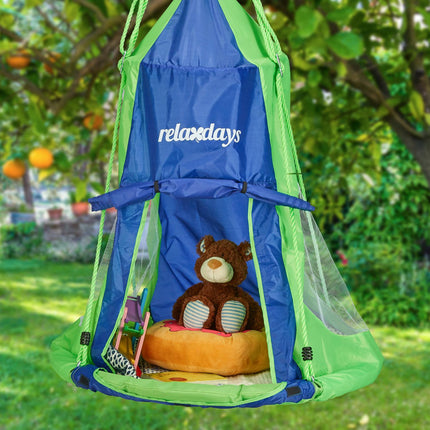 Tent for Nest swing blue green