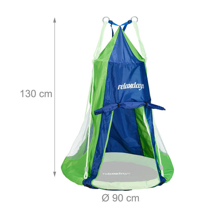 Tent for Nest swing blue green