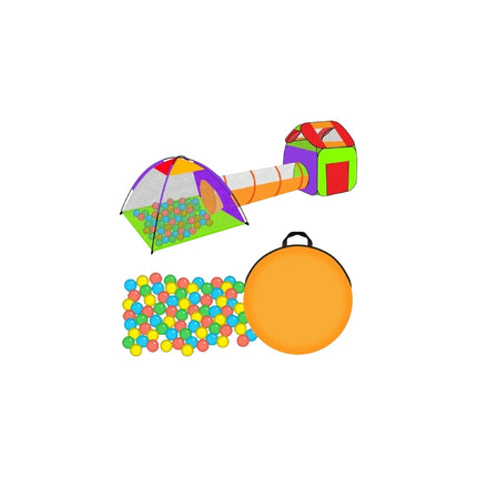 Tent for children HOUSE + tunnel + 200 balls