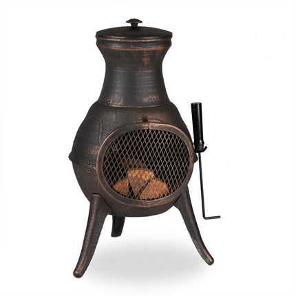 Terrace stove in cast iron