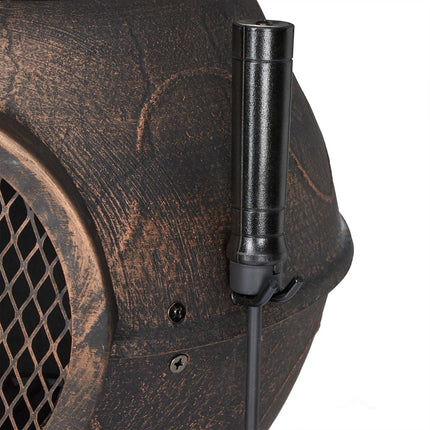 Terrace stove in cast iron