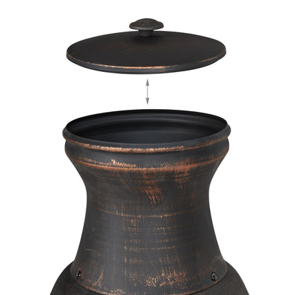 Terrace stove in cast iron