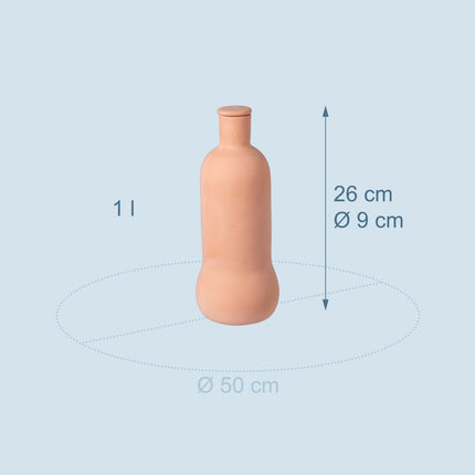 Pflanzenbewässerungsoffen aus Terrakotta, 1 l, 2er-Set