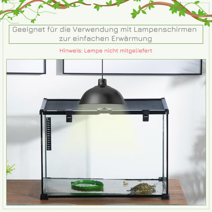 Reptilienterrarium aus Glas mit Thermometer, 50x30x35cm