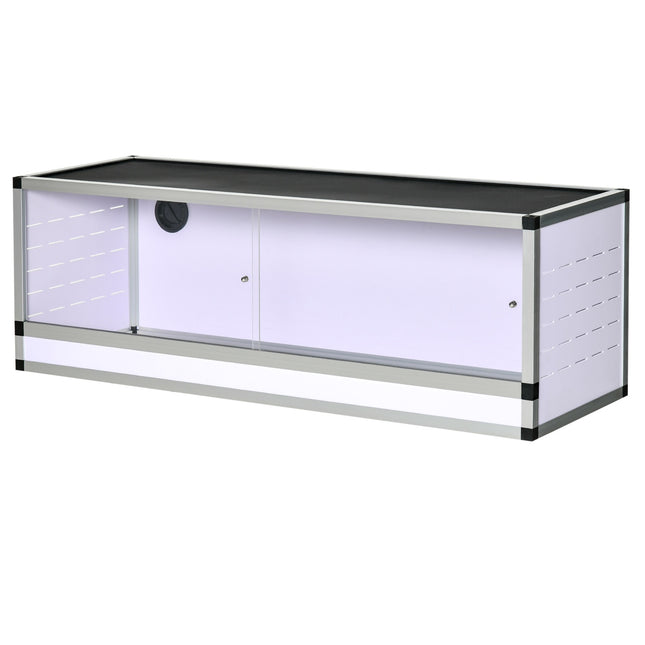 Terrarium breeding box for reptiles, amphibians and arachnids, aluminum, 120x40x40 cm
