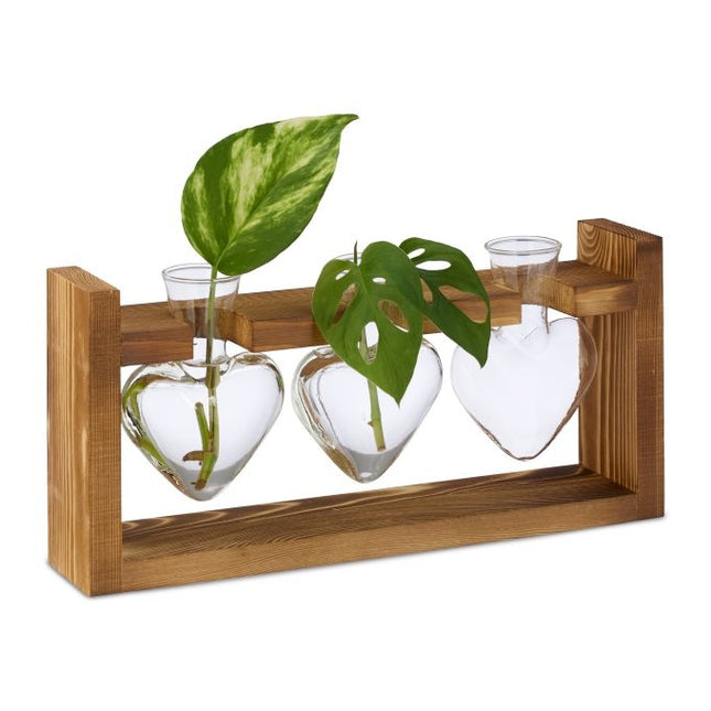 Test tube vase with stand