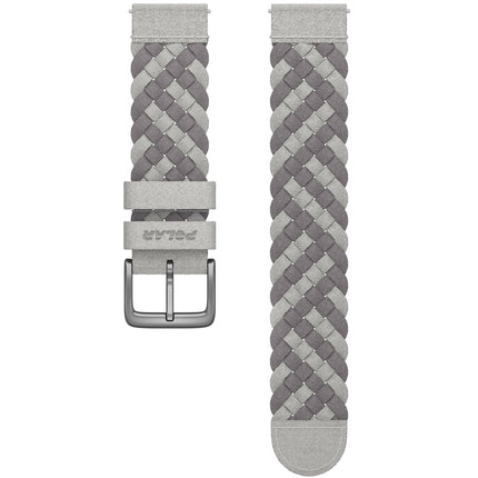 Textilní náramek 20mm Alcantara, kamenná, střední