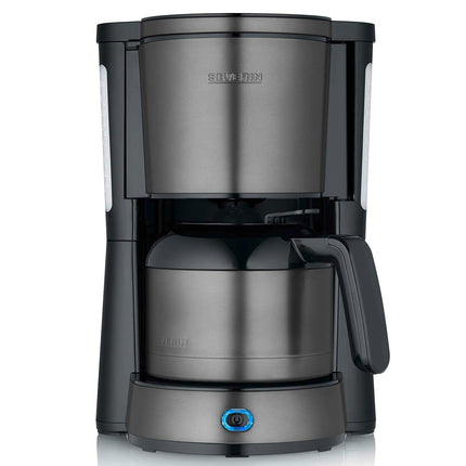 Thermal Coffee Maker, Dark Inox, 1000W Capacity