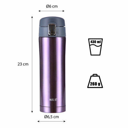 Thermal Cup, Violet, 10 oz, Insulated