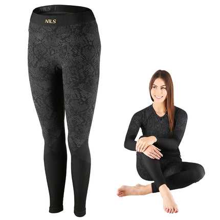 Thermoaktive Damenhose, Schwarz, Größe L/XL