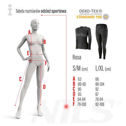Thermoaktive Damenhose, Schwarz, Größe L/XL
