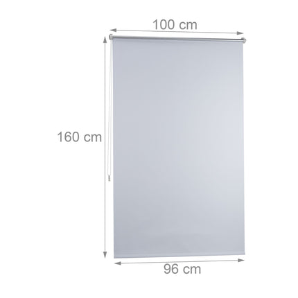 Thermo blackout curtain white