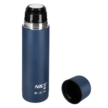 Thermosflasche 500ml, Blau, Ideal für Reisen