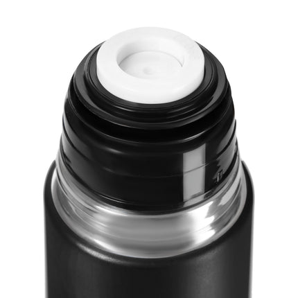 Thermoskanne 1000ml, Schwarz, Isolierter Reisebecher
