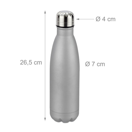 Thermos bottle in steel
