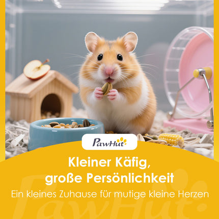 Three-Level Hamster Cage with Hut and Accessories, 100x50x84 cm
