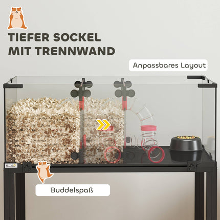 Three-Level Hamster Cage with Wheel and Accessories