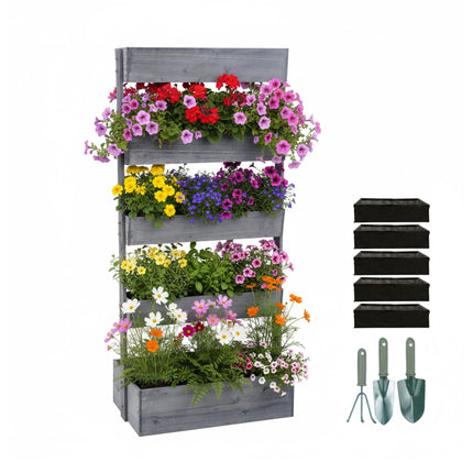 Gestuftes Hochbeet für Kräuter, Gemüse & Blumen