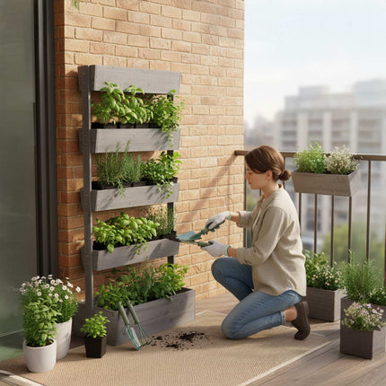 Gestuftes Hochbeet für Kräuter, Gemüse & Blumen