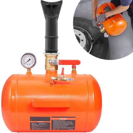 Tire Bead Seater 5 Gal, 145 PSI Air Bead Blaster Gauge