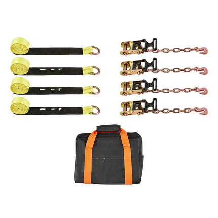 Tire-Style Tow Dolly Ratchet Straps, 4 Pack, 2 x 120 In