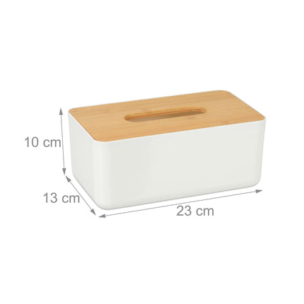 Taschentuchbox mit Bambusdeckel