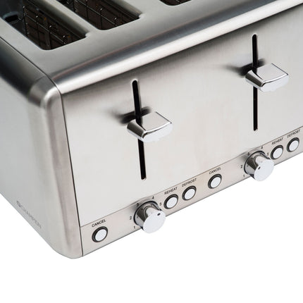 Grille-pain 4 tranches 1000W BR420 Inox