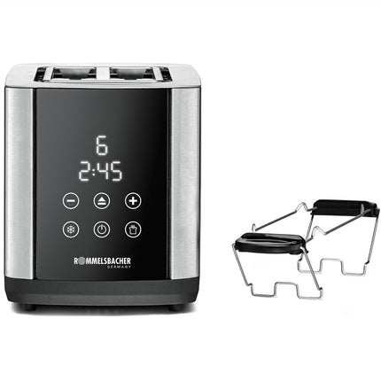 Toaster Sunny TO 850 Edelstahl LED-Display Touch Control