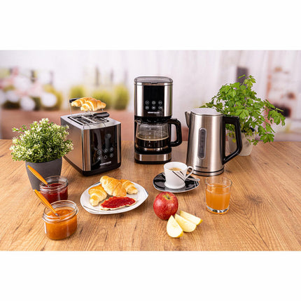 Toaster Sunny TO 850 Edelstahl LED-Display Touch Control
