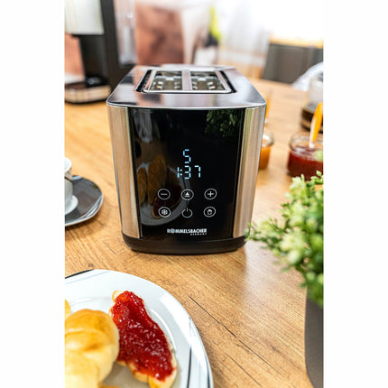 Toaster Sunny TO 850 Edelstahl LED-Display Touch Control