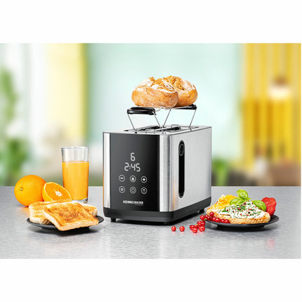 Toaster Sunny TO 850 Edelstahl LED-Display Touch Control