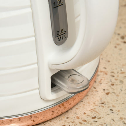 Toaster und Wasserkocher-Set, 7 Bräunungsstufen, Auftaufunktion