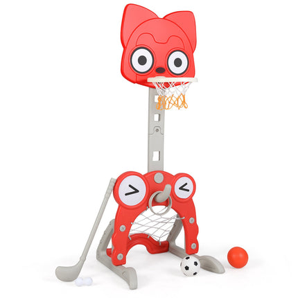 Toddler Basketball Hoop & Soccer Goal – 4-in-1 Sports Set
