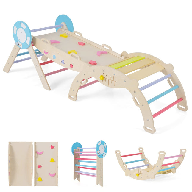 Kleinkind-Kletterset mit Rutsche, Bogen & Blöcken